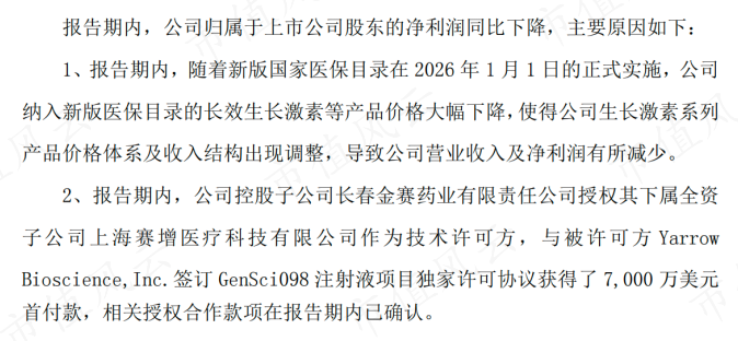 （2026半年报业绩预告）