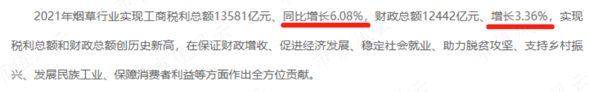 （来源：中国烟草总公司官网）