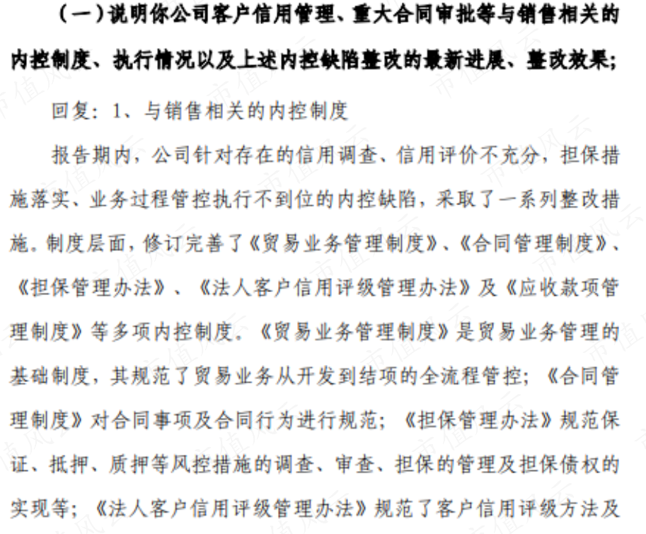 （来源：关于深圳证券交易所年报问询函的回复公告）