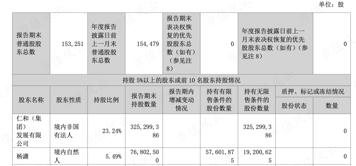 （前两大股东，2022年年报）